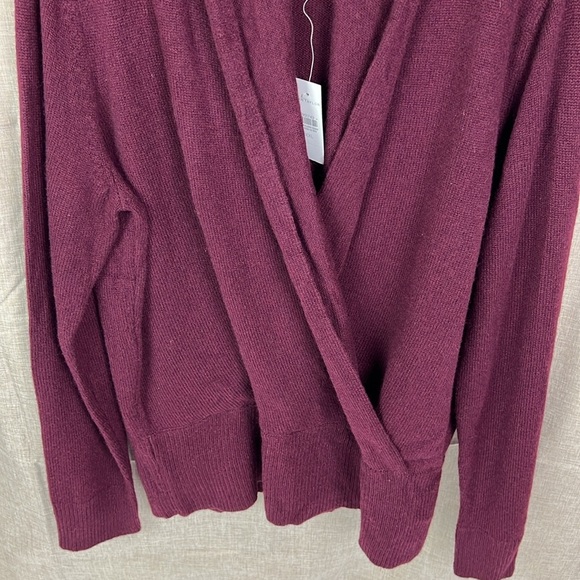 Ann Taylor New Women’s XXL 100% Cashmere Shawl Collar Wrap Sweater - Picture 5 of 8